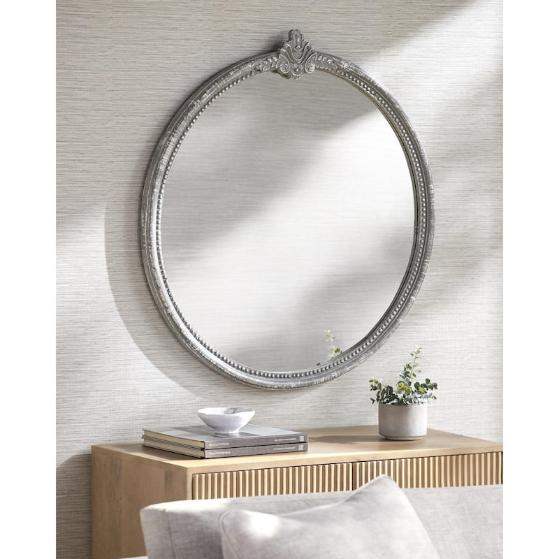 Livabliss Aden Cottage Accent Mirror - Gray