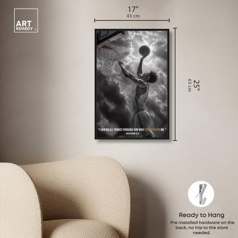 Strengthen Me Canvas by Art Remedy