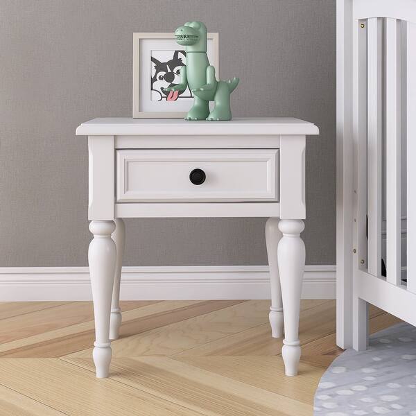 Solid Wood OneDrawer Nightstand for Nursery Bed Bath & Beyond 37685400
