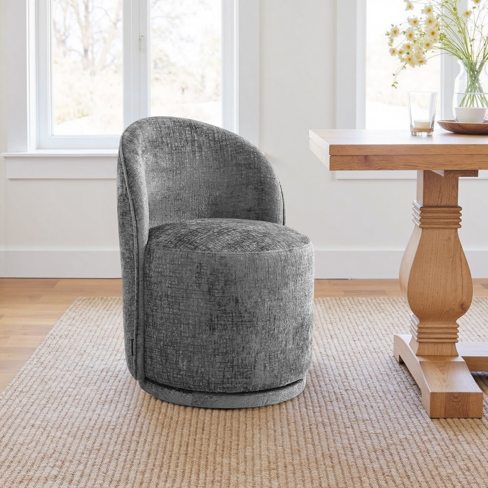 23" W Upholstered Swivel Side Chair for Dining Room, Balcony, Parlour