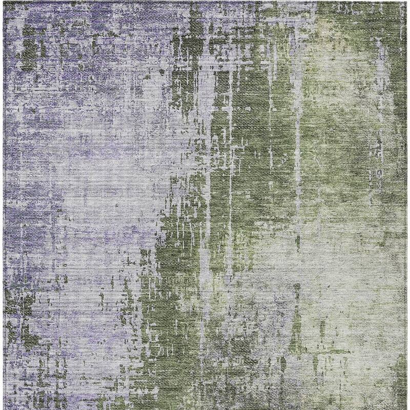 HomeRoots Abstract Transitional Rectangle Outdoor Rug