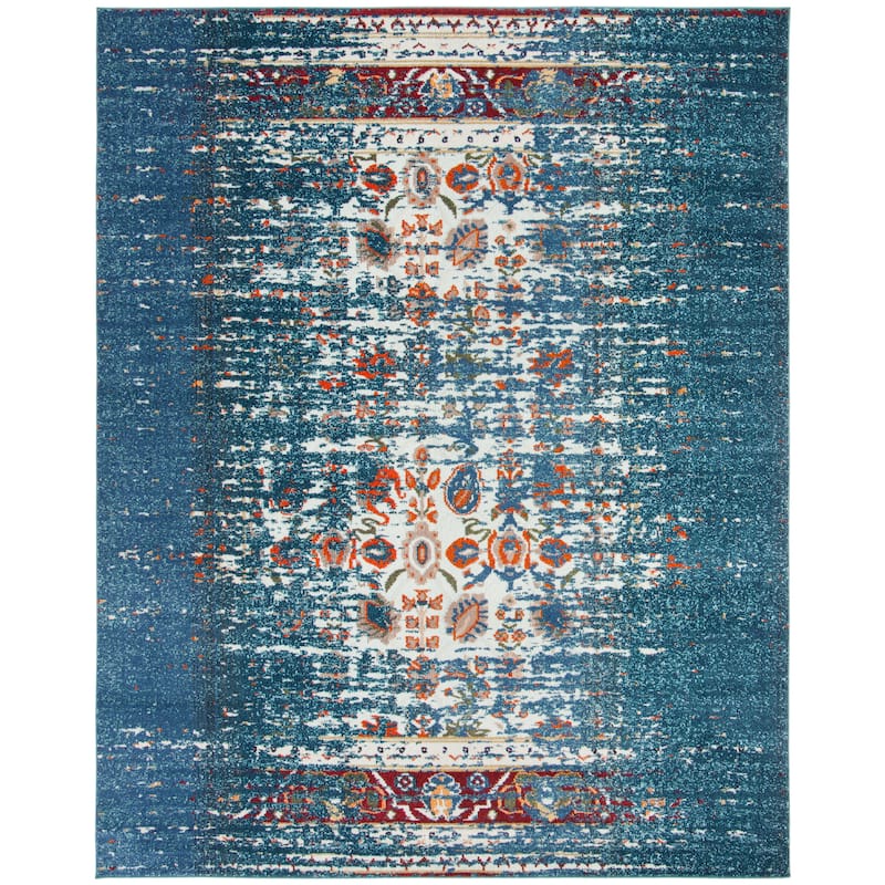 SAFAVIEH Monaco Stojana Boho Rug - 8' x 10' - Blue/Ivory