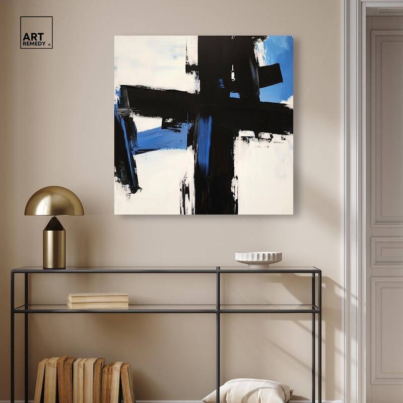 Blue Streak II Canvas by Art Remedy, Gallery Wrapped