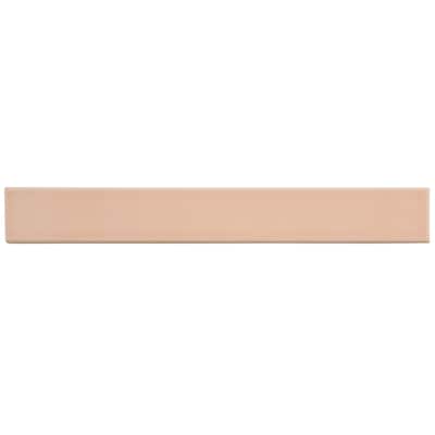 Apollo tile 2" x 16" Horizonte Glossy Powder Pink Ceramic Tile (10.76 sq ft/case) - 50 Pack
