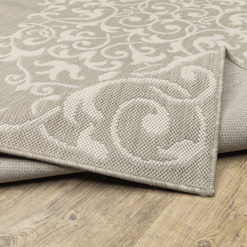 Vista Home Palmetto Center Medallion Indoor/ Outdoor Area Rug