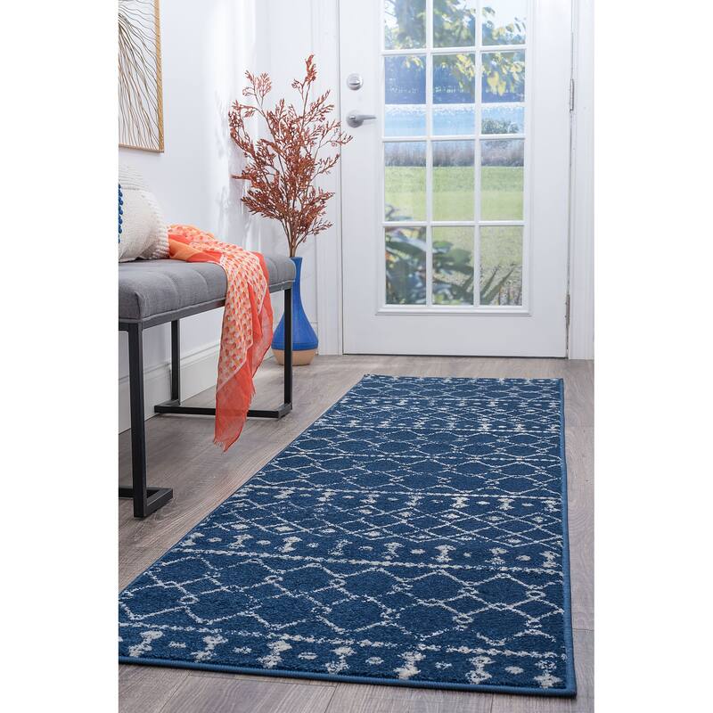 Jade Farmhouse Geometric Indoor Area Rug