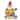 Hand-Painted Gnome Worry, Be Happy Garden Statue - 6.75 x 9.25 x 5