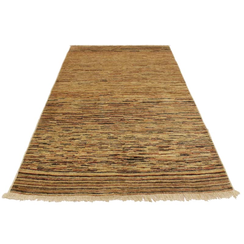 Boho Earthline Gabbeh Hand Knotted Wool Area Rug
