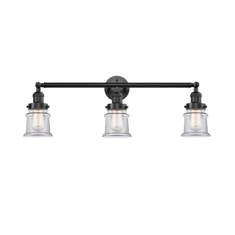 Innovations Lighting Canton - 3 Light 30" Bath Vanity Light - Clear/Oil Rubbed Bronze