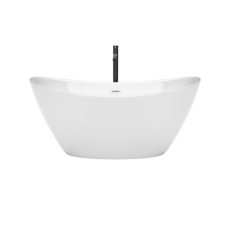 Wyndham Collection WCBTE652060-ATP Dorrit 60" Free Standing Acrylic