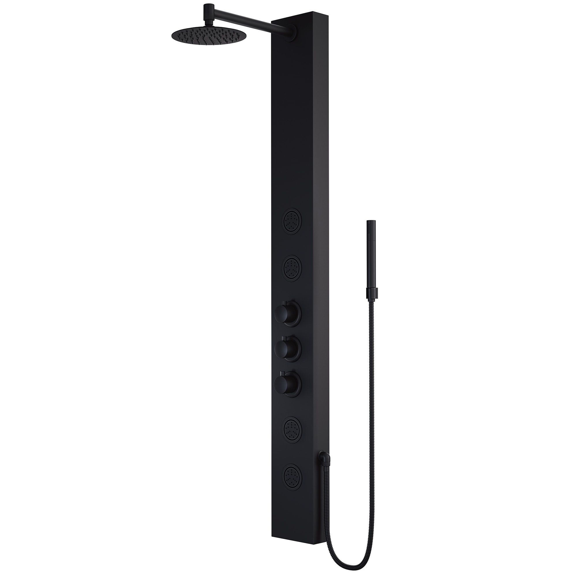 VIGO Ellington 59" H x 6" W 4-Jet Shower Panel with Round Shower Head