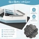 preview thumbnail 8 of 8, Costway Fir Wood Sandbox with Sloping Canopy Liner Multiple Seats - See Details