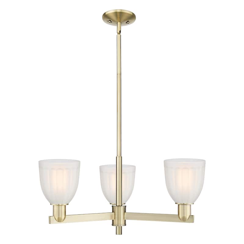 Innovations Lighting Endless Possibilities Arcadia - Brookfield - 3 Light 28" Stem Hung Chandelier - Antique Brass