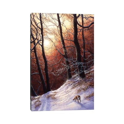 iCanvas "Winter Return - Fox" by Jeremy Paul Canvas Print