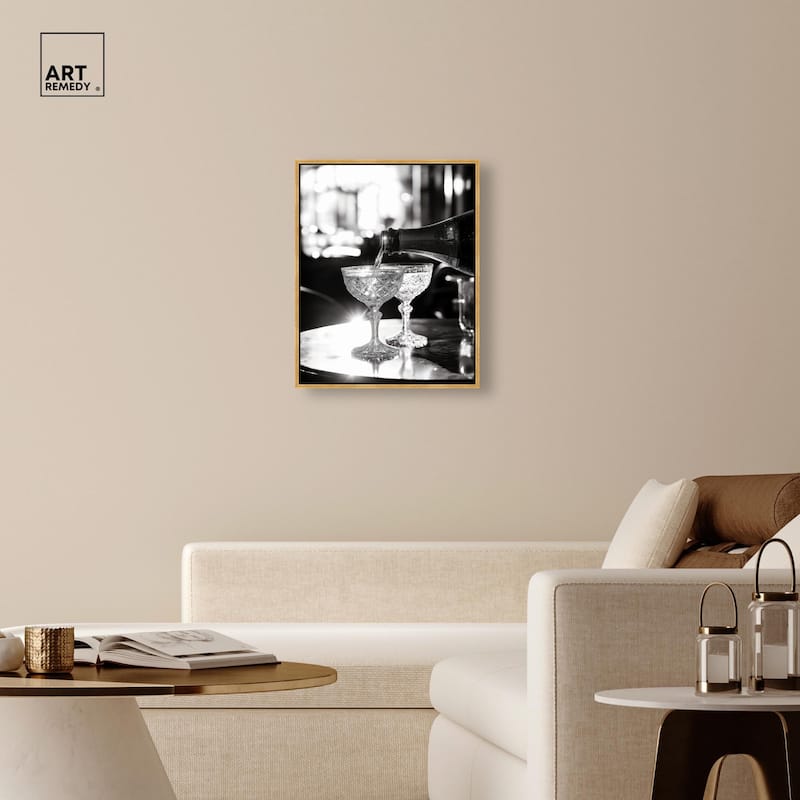Sparkling in Monochrome I Canvas by Art Remedy