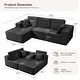 preview thumbnail 12 of 24, Oversized Loveseat Chaise Lounge Chair Indoor Comfy Deep Seat Sleeper Couch - 1 Set
