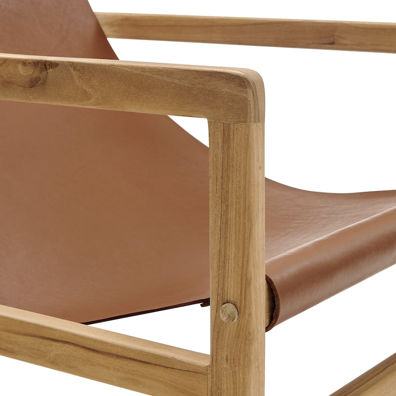 Orín Leather Sling Chair