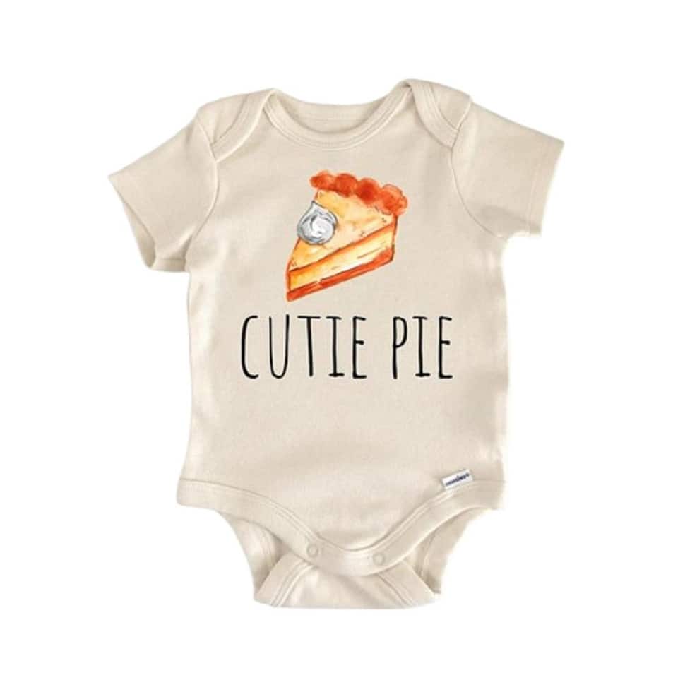 Pumpkin Pie Baking - Baby Boy Girl Clothes Infant Bodysuit Funny Cute Newborn