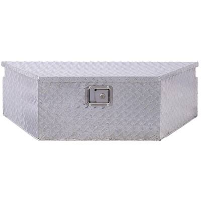39 Inch Aluminum Tool Box with Lock Keys Heavy Duty Truck Bed Tool Storage RV Storage Organizer