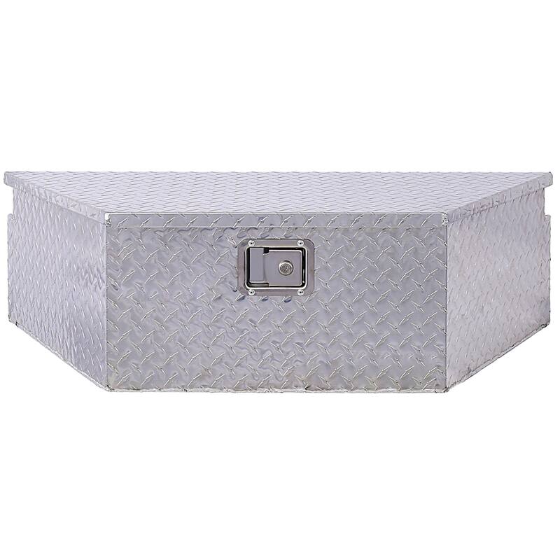 39inch Aluminum Heavy Duty Pickup Storage Tool Box - Silver