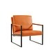 preview thumbnail 10 of 22, Homy Lin Living Room, Office or The Reception Area PVC Leather Accent arm Chair with Extra Thick Padded backrest