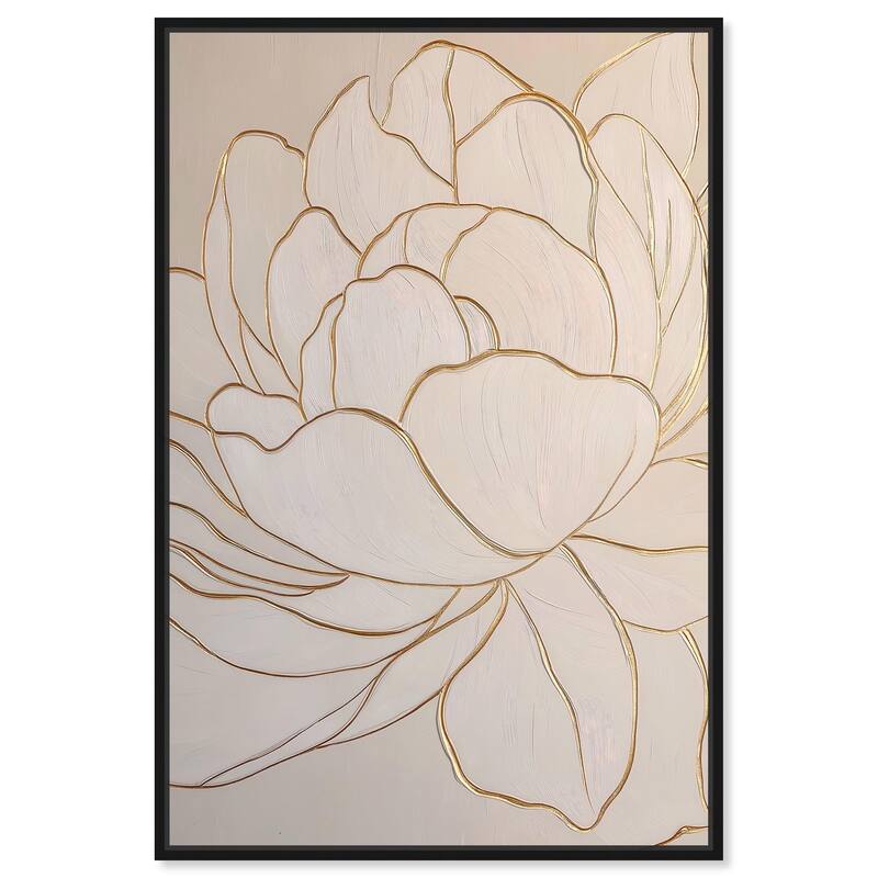 Sculpted Shards II Canvas by Art Remedy - 36" x 54" - Black