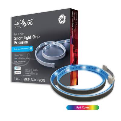 Cync Full Color Direct Connect Dimmable Smart LED Light Strip - 40 inch extension - Full Color - 40 inch