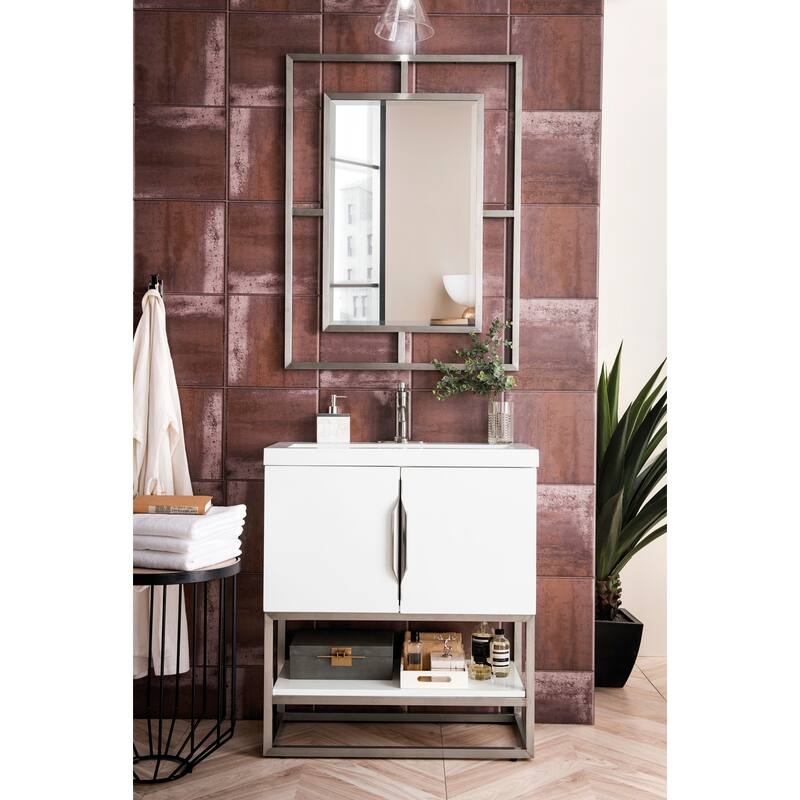 James Martin Vanities 883-V31.5-BN-WG Columbia 32" Free Standing