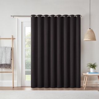 Eclipse Darrell Thermaweave Blackout Grommet Extra Wide Sliding Patio Door Curtain Panel