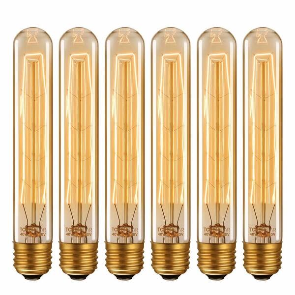 Shop 6 Pack Vintage Edison Bulb Dimmable 40w E26 Base 2200k