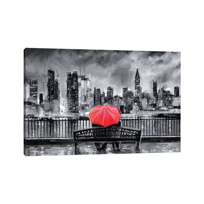 iCanvas "NY In Love In Red" by P.D. Moreno Canvas Print