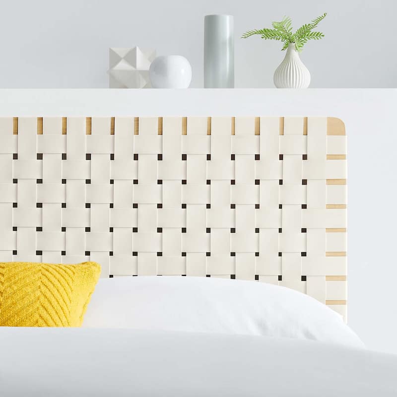 Sparta Twin/Full/Queen/King Vegan Leather Weave Headboard