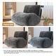 preview thumbnail 8 of 35, UIXE 33" Swivel Upholstered Aceent Chair Comfy Slipper Chair