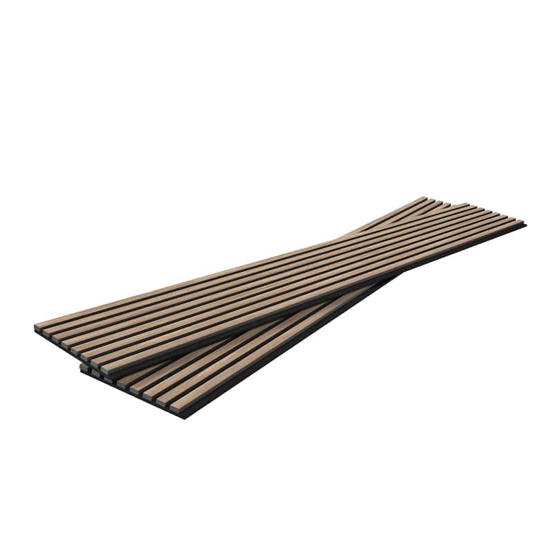 2 Pack Acoustic Wood Wall Panels - Walnut