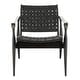 preview thumbnail 10 of 23, SAFAVIEH Couture Dilan Leather Safari Chair - 24.5" W x 30" L x 30" H