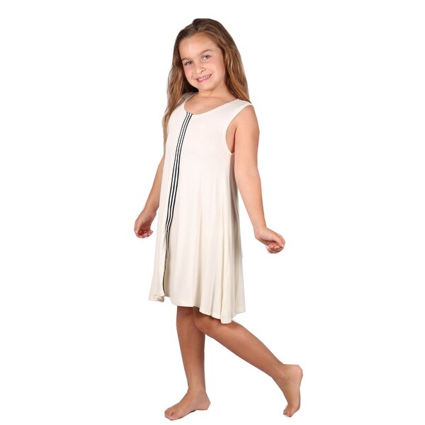 girls white tunic dress