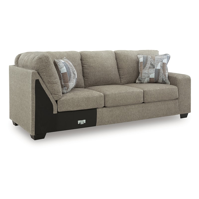 Signature Design by Ashley Newellen Gray 3-Piece Sleeper Sectional with Chaise