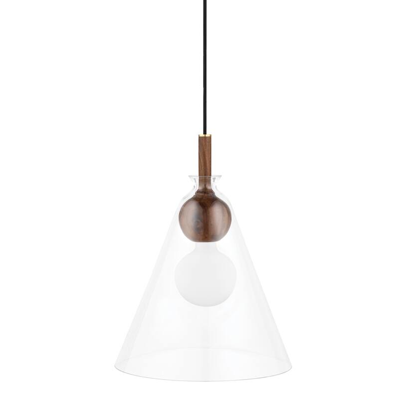Carbon Loft Bonnevie 1-light Pendant with Clear Glass