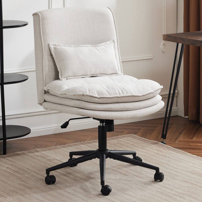 Upholstered Armless Task Office Chair