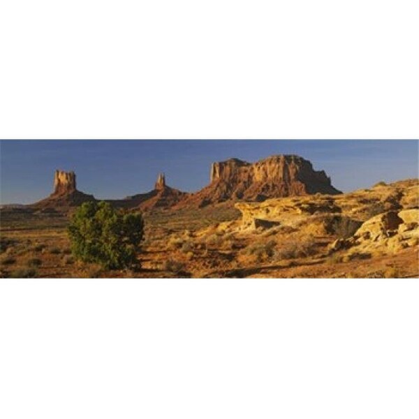 Rock Formations On A Landscape Monument Valley Arizona Usa Poster