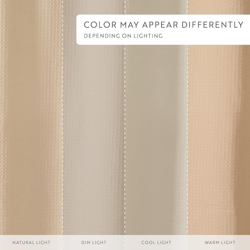 Becky Cameron Cotton Blend Waffle Shower Curtain