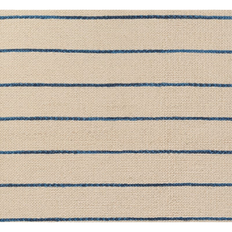Momeni Twine Wool and Viscose Hand Woven Striped Are Rug