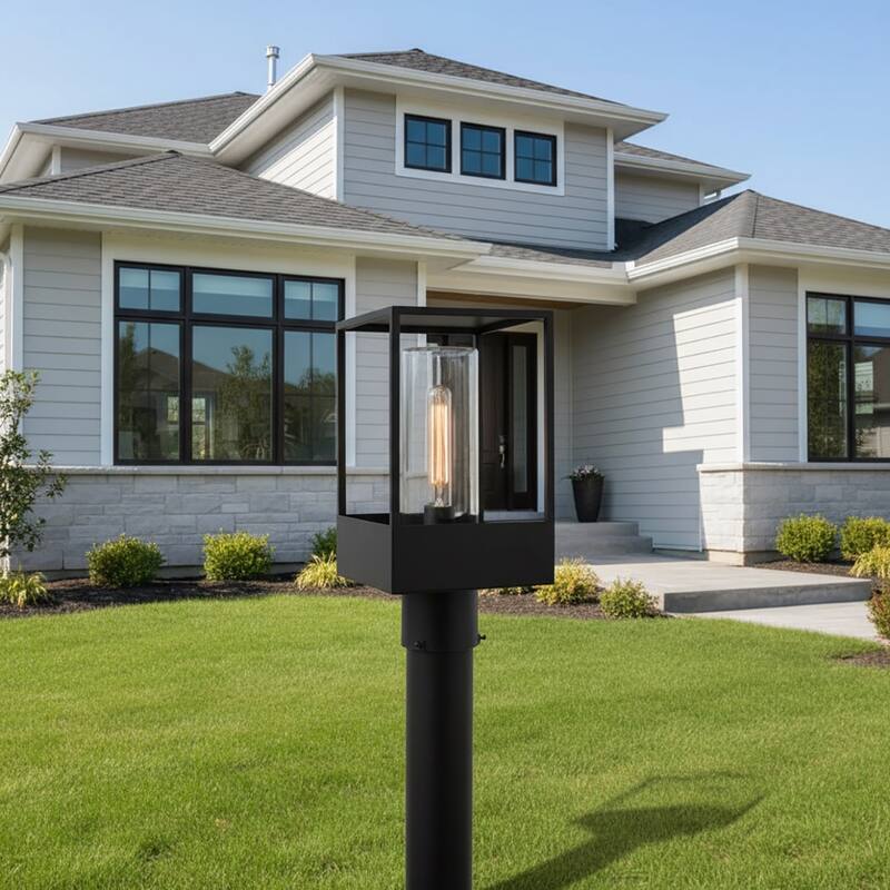 Artcraft Weybridge - 1-Light Outdoor Post Light Top - Black