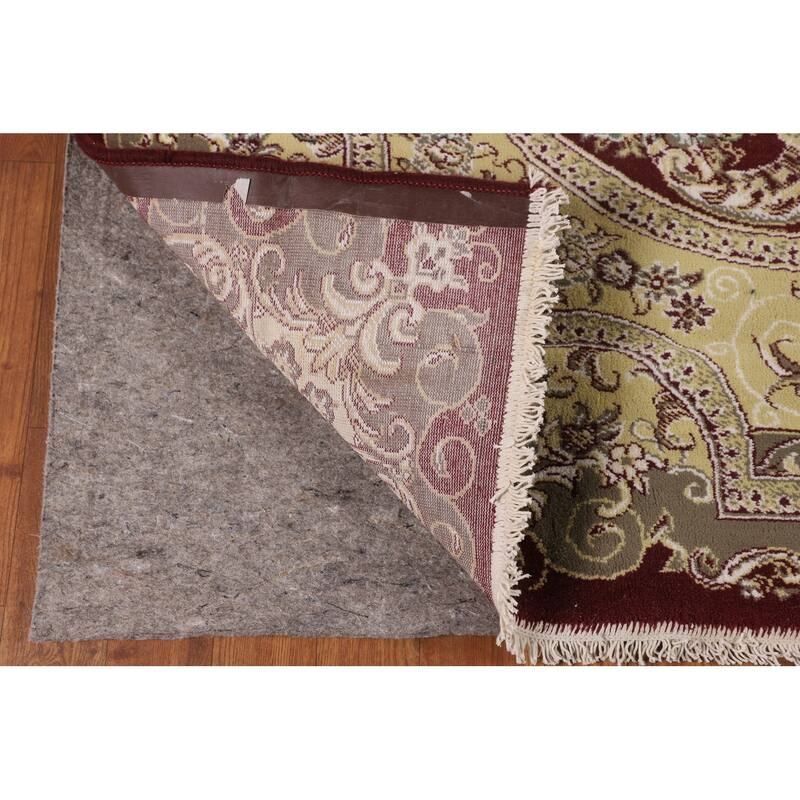 Victorian Style Kashan Turkish Area Rug Bedroom Machine Made Carpet - 6'9" x 9'9"