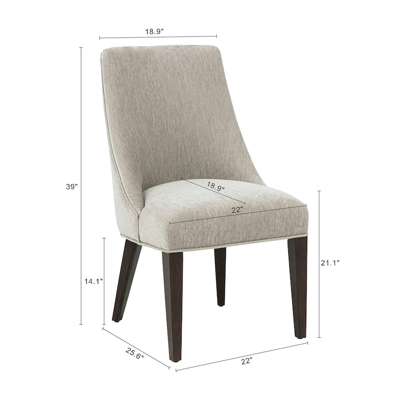 Manhattan Comfort Beever Modern Chenille Dining Chair Set