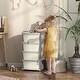 preview thumbnail 20 of 19, 4 Tier Kids Storage Unit, 4 Drawer Chest Toy Organizer Plastic Bins for Bedroom Nursery Living Room for Boys Girls Toddlers