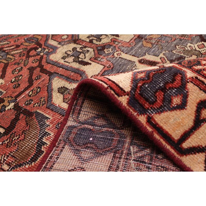 ECARPETGALLERY Hand-knotted Antalya Vintage Dark Copper Wool Rug - 4'8 x 6'5