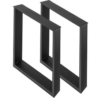 VEVOR Black Metal Table Legs Set Office Table Legs Computer Desk Legs ...