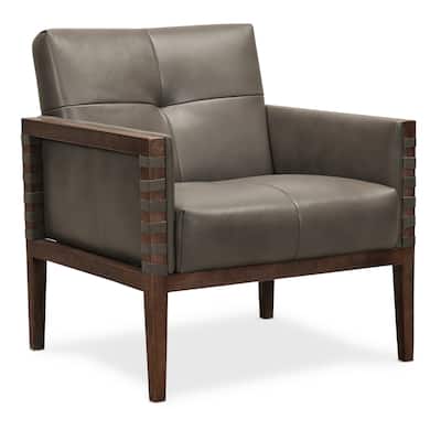 Hooker Furniture Carverdale 31" Wide Wood Framed Leather Upholstered