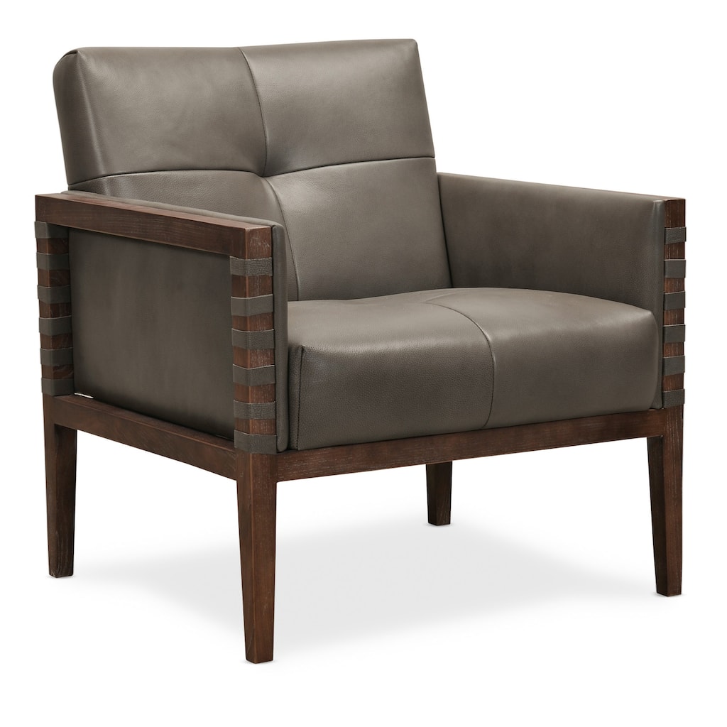 Hooker Furniture Carverdale 31" Wide Wood Framed Leather Upholstered